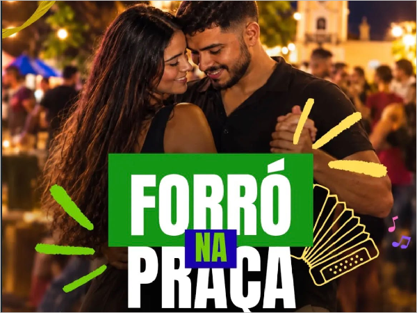 FORRÓ NA PRAÇA ABRE INSCRIÇÕES PARA AULAS GRATUITAS DE FORRÓ